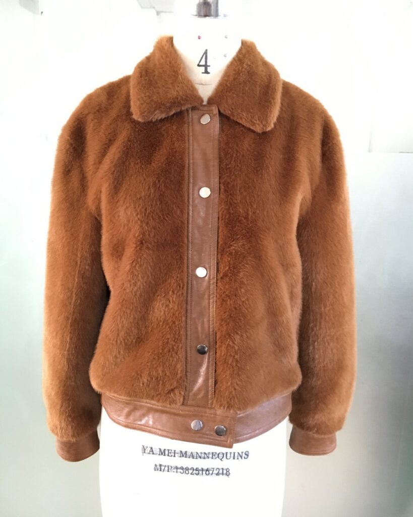 Women's Faux Fur Snap Button Jacket