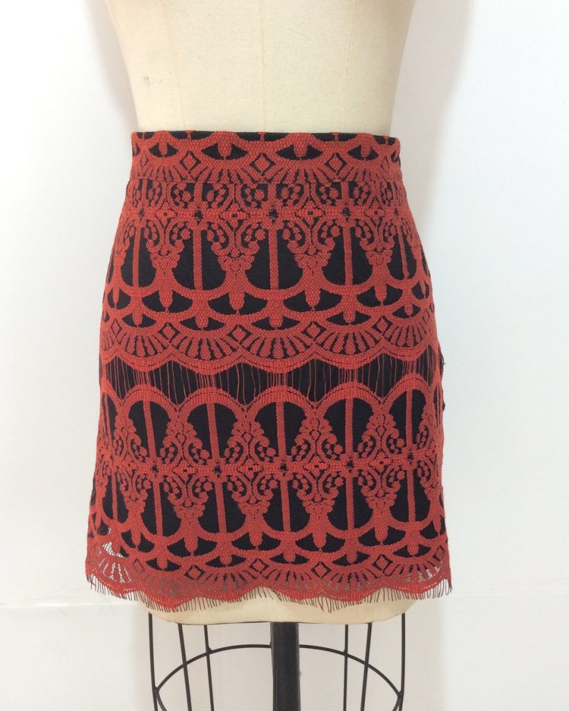 Women's vintage lace skirt